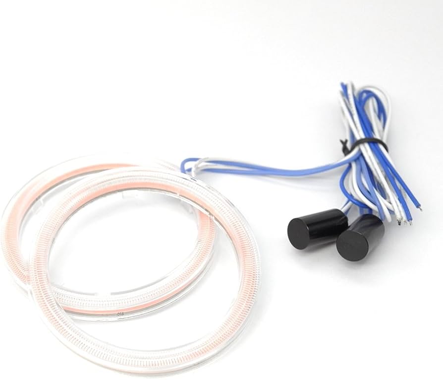 Amazon | 最新高輝度 COBイカリング 70Φ 2本セット パープル・ピンク