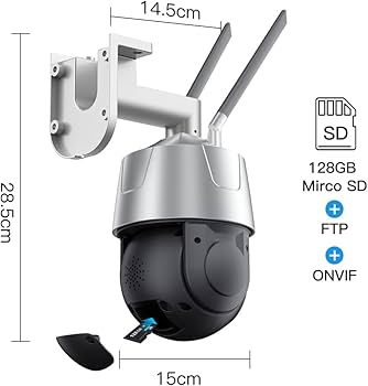 Amazon.co.jp: Ctronics 防犯カメラ 屋外 30倍光学ズーム 5MP AI検知