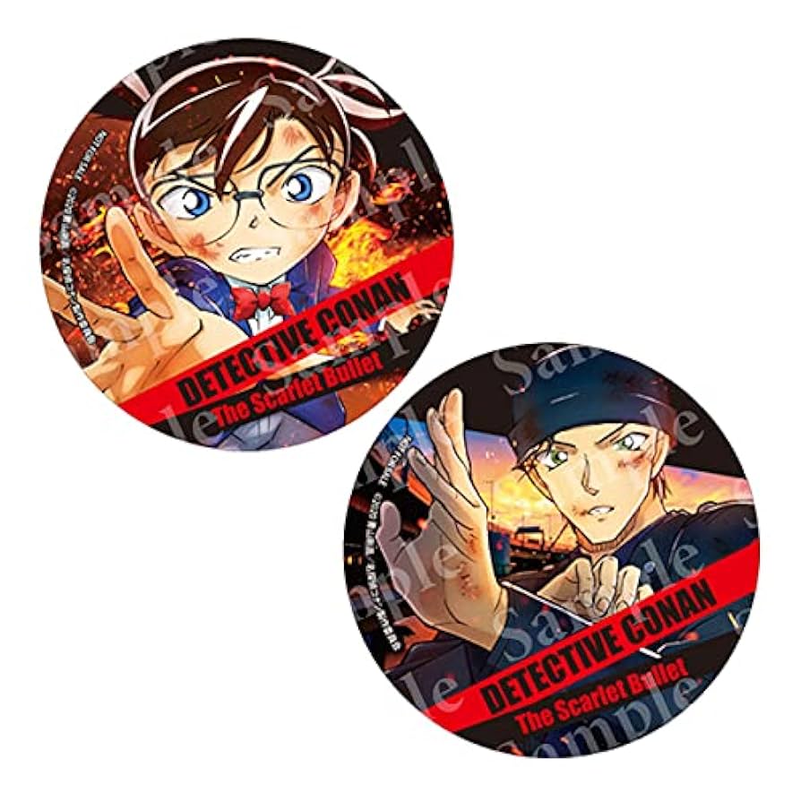名探偵コナン サンシャイン水族館 2021年 缶バッジ 赤井秀一 名探偵