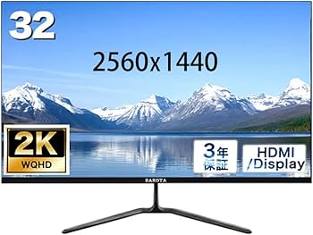 Amazon.co.jp: BAROTA モニター 32インチ 2K 2560x1440 WQHD 薄型 75HZ