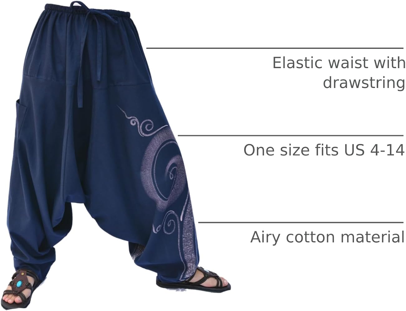 Amazon.com: Siamrose, Yoga Harem Lounge Baggy Pants Women Men