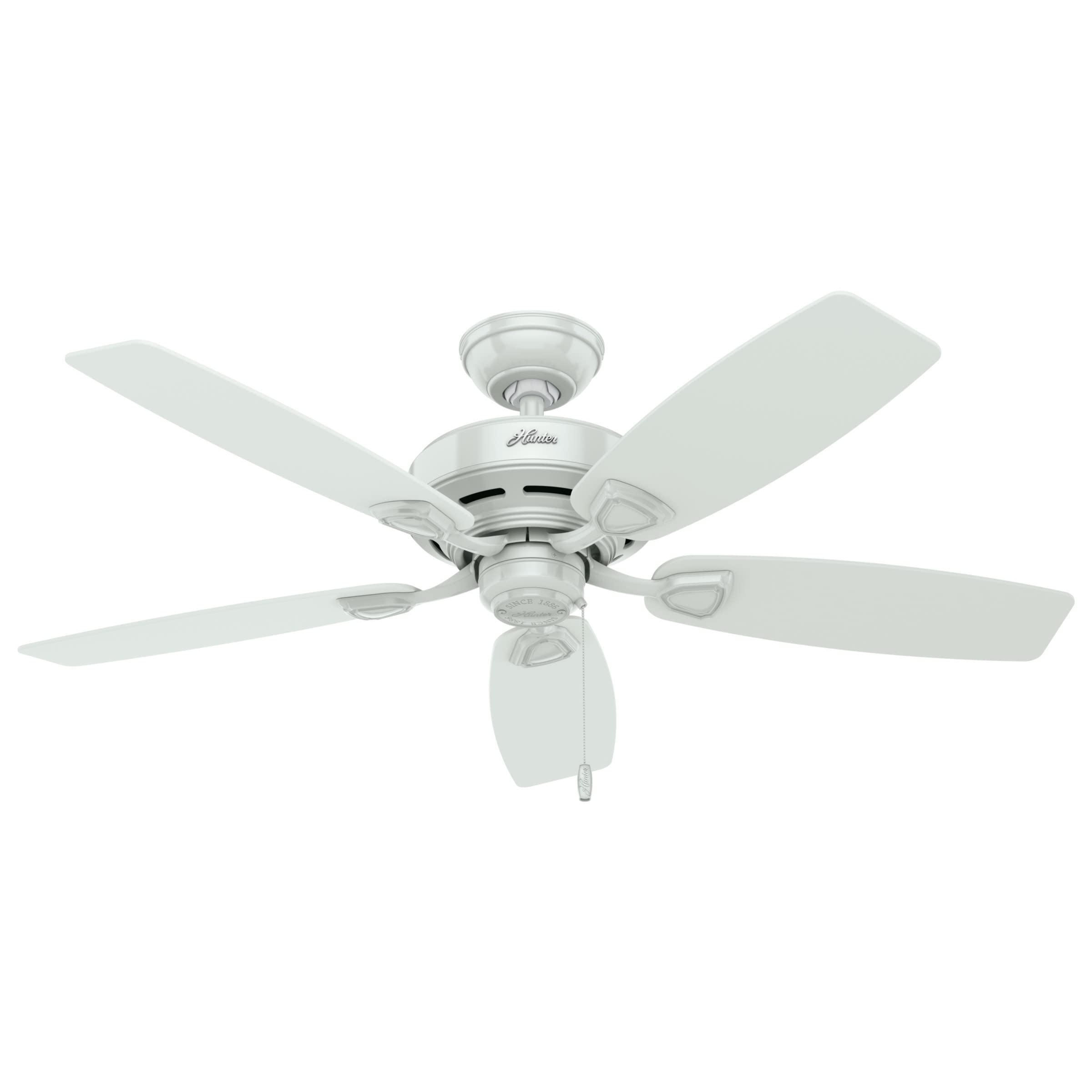 Hunter 48 inch Outdoor or Indoor Ceiling Fan No Light - White