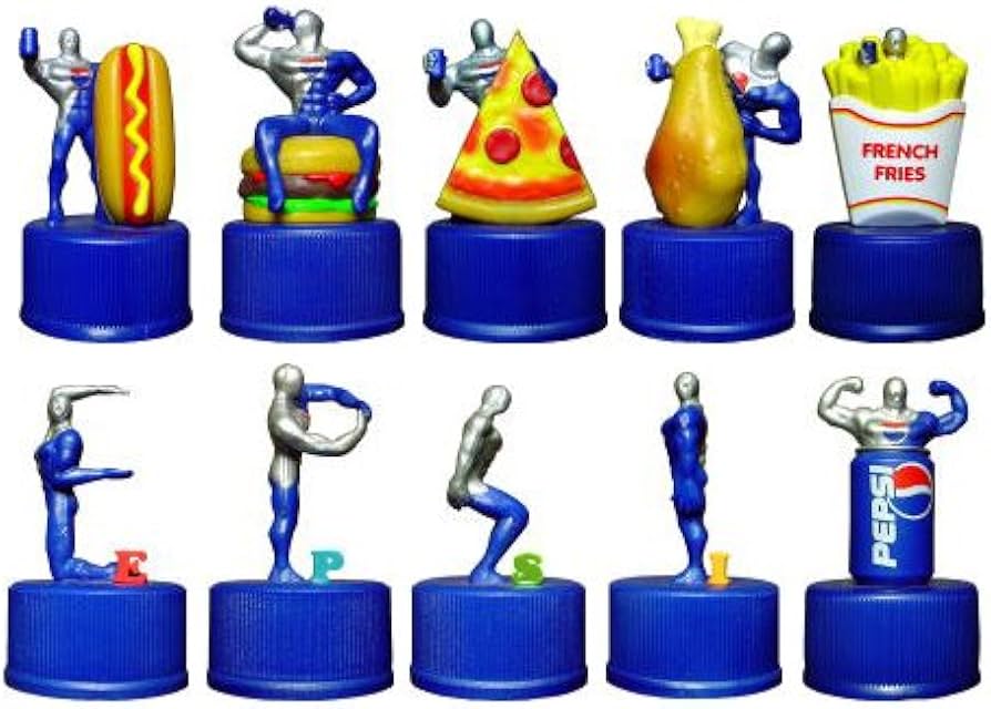 Amazon | ペプシマン ボトルキャップ フード＆PEPSI [10種セット