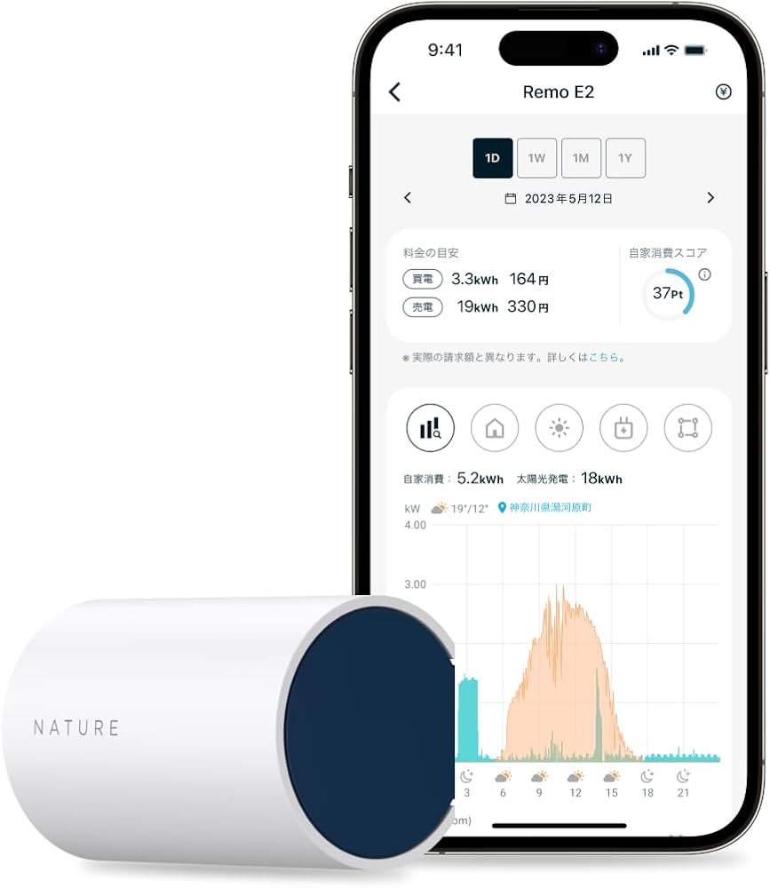 Amazon.co.jp: Nature Remo E2 スマホHEMS ネイチャーリモ｜太陽光