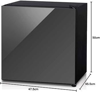 Amazon.co.jp: アイリスプラザ 冷蔵庫 42L 小型 ミラー調 ブラック PRC