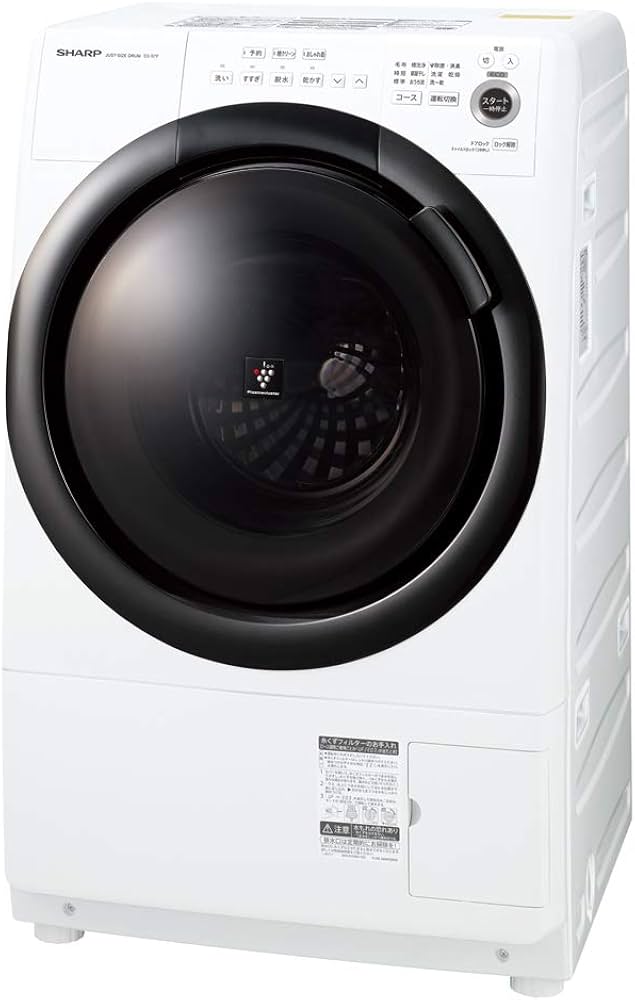 Amazon.co.jp: Sharp ES-S7F-WL Drum Type Washer/Dryer, Heater