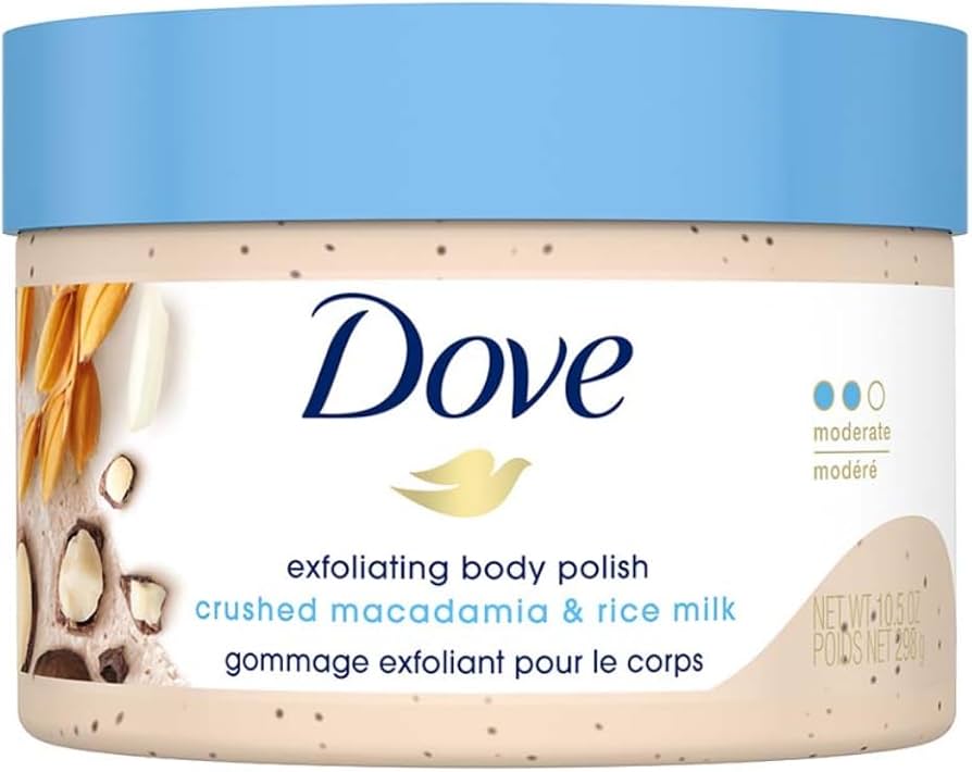 Amazon.com: Dove Scrub Macadamia & Rice Milk Reveals Visibly