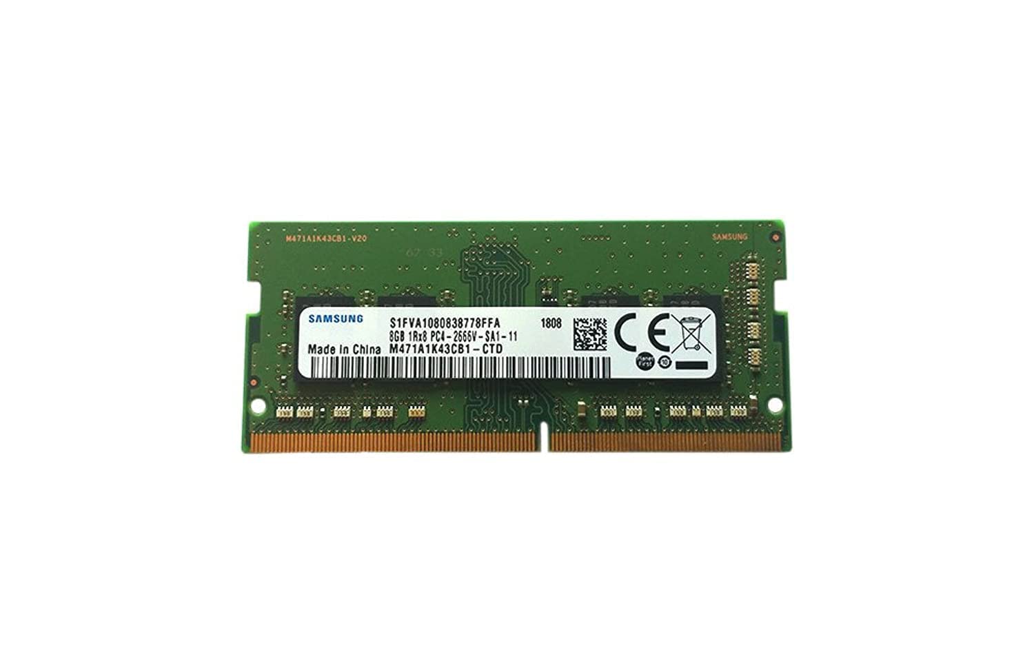 Samsung M471A1K43CB1-CTD 8GB DDR4 PC4-21300, 2666MHZ, 260 PIN