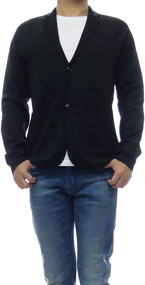 Amazon | [EMPORIO ARMANI(エンポリオアルマーニ)] ニットジャケット