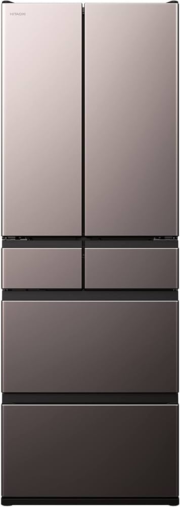 Amazon | 日立 冷蔵庫 幅65cm 498L ブラストモーブグレー R-KWC50R H 6