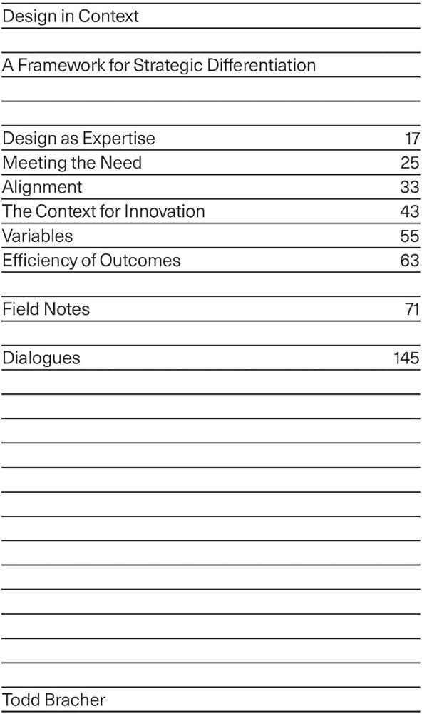 Design in Context: A Framework for Strategic Differentiation