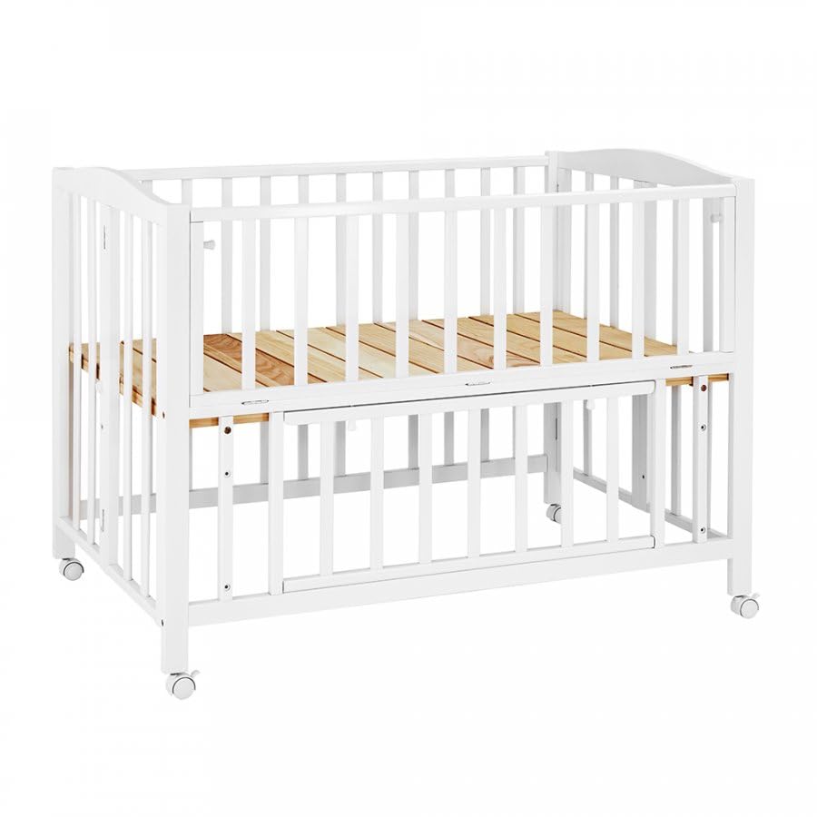 KATOJI カトージ ベビーベッド レギュラーサイズ 70×120 白 収納付