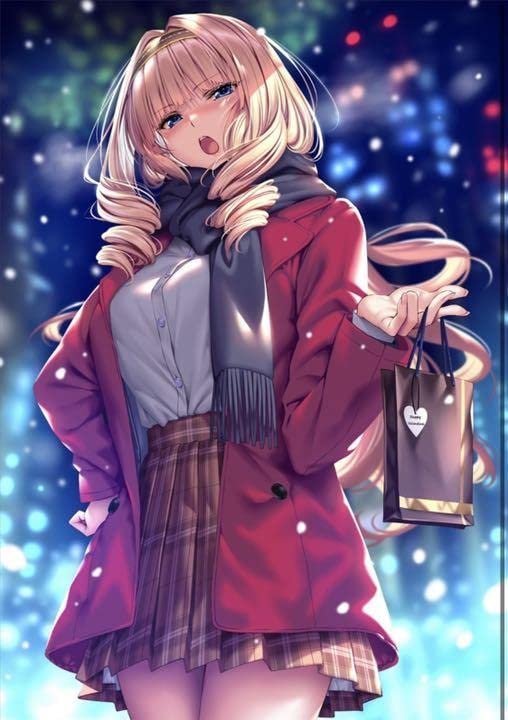 ピロ水 鐘堂英麗奈 バレンタイン 直筆サイン入り複製原画