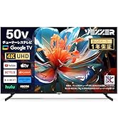 Amazon | VEZZER チューナーレス テレビ 50型 4K Google TV ネット動画