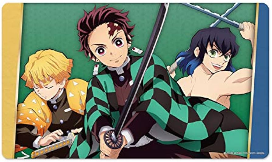 Amazon.co.jp: 鬼滅の刃 ラバーマット 竈門炭治郎＆我妻善逸＆嘴平