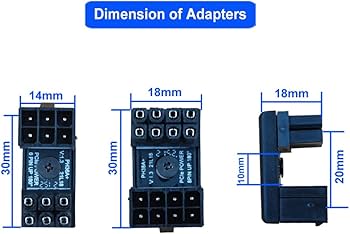 Amazon.com: COMeap （4-Pack） 8 Pin 180 Degree Adapter, Reverse