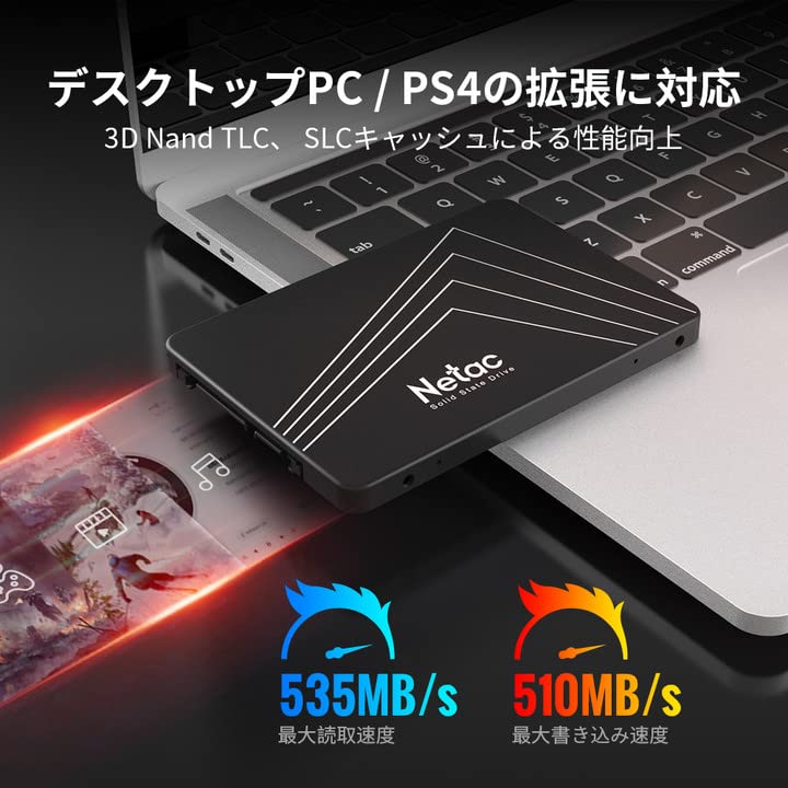 Amazon.co.jp: Netac SSD 2 TB 2.5 Inch High Durability TLC 3D NAND