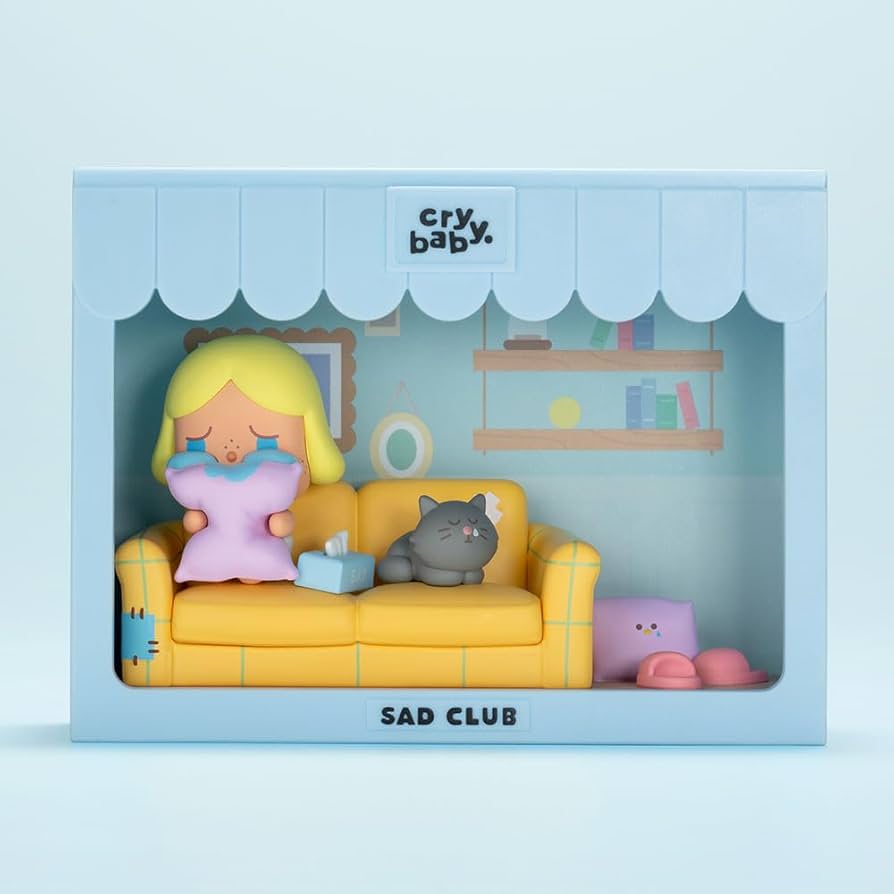 Amazon.co.jp: POPMART CRYBABY Sad Club シリーズ シーンセット