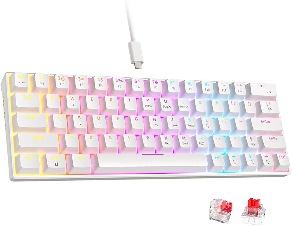 HM60 ホワイトバックライトキーボード 楽天市場】パンタグラフ バック