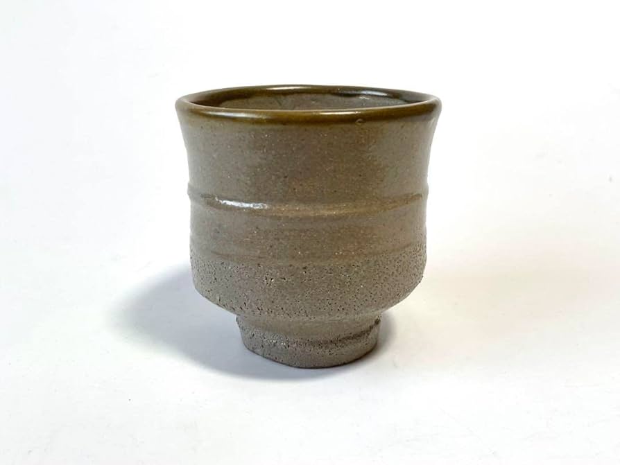 Amazon | 人間国宝 陶芸家 濱田庄司 浜田庄司 湯呑 ゆのみ 胴紐 皮鯨