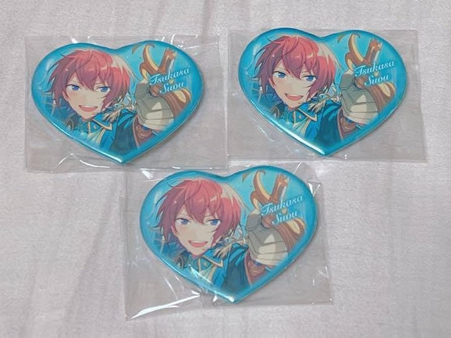 Amazon.co.jp: あんスタ β ハート缶バッジ 缶バ 朱桜司 返礼祭 : おもちゃ