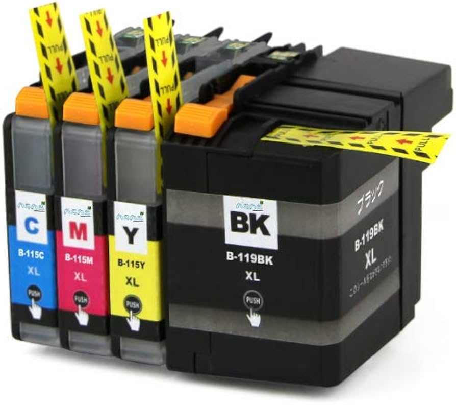 Amazon.co.jp: brother ブラザー LC119BK (B-119BK) / LC115 (B-115