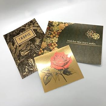 Amazon | 松本洋紙店 インクジェット用 ゴールドペーパー 金色 厚み