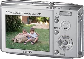 Amazon.com : Sony Cybershot DSCT5 5.1MP Digital Camera with 3x
