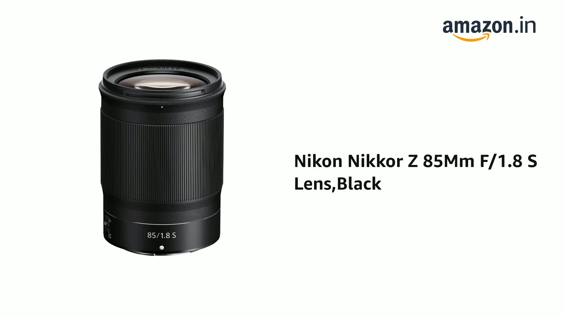 Nikon Nikkor Z 85Mm F/1.8 S Lens,Black : Amazon.in: Electronics