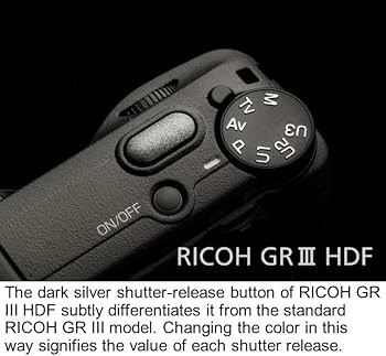 Amazon.com: RICOH GR III HDF,高級數碼輕便相機,內置高光擴散濾鏡