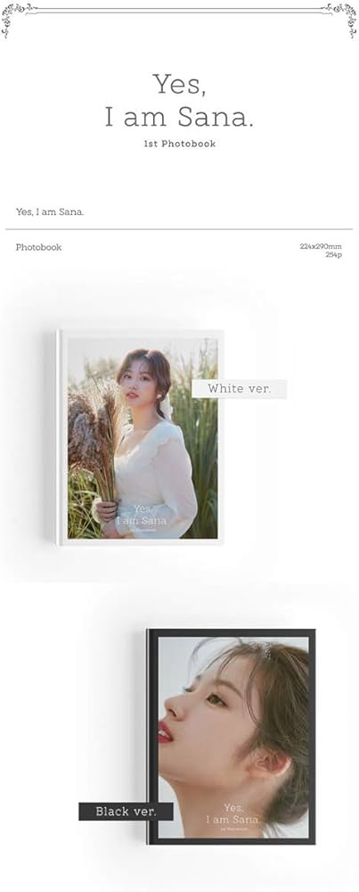Amazon.co.jp: TWICEのサナ 1ST PHOTOBOOK [Yes, I am Sana.] (Black