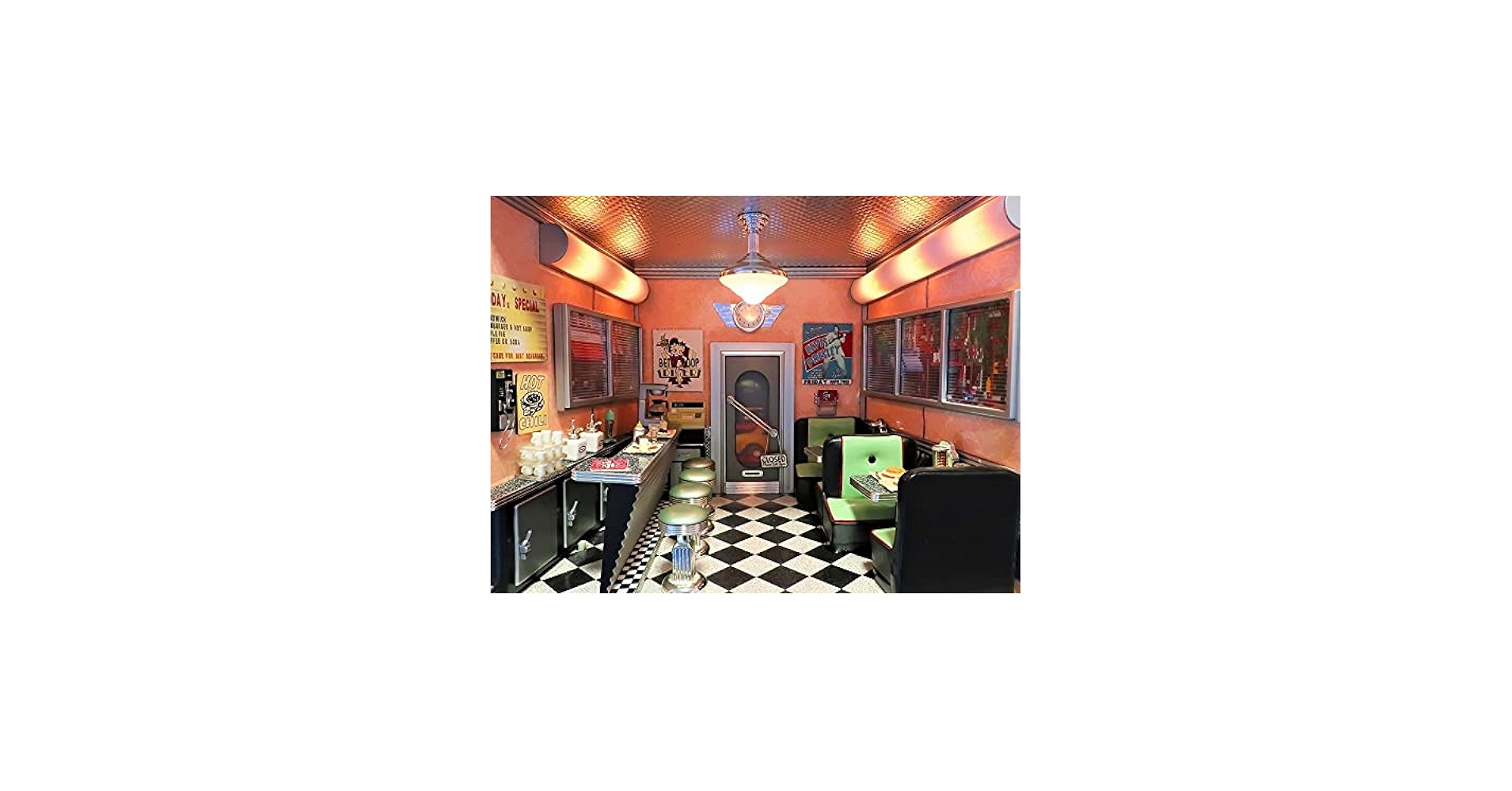 Amazon.co.jp: 爆1/12 絶版 ビンテージ ベティーのダイナー Betty's