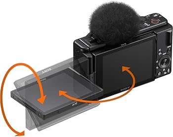 Amazon.com: Sony ZV-1F Vlogging Camera (Black) (ZV1FB) + Case +