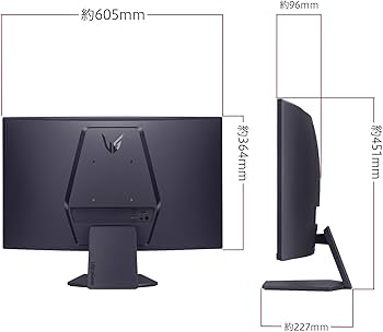 Amazon.co.jp: LG ゲーミングモニター LG UltraGear 27GS60QC-B 27