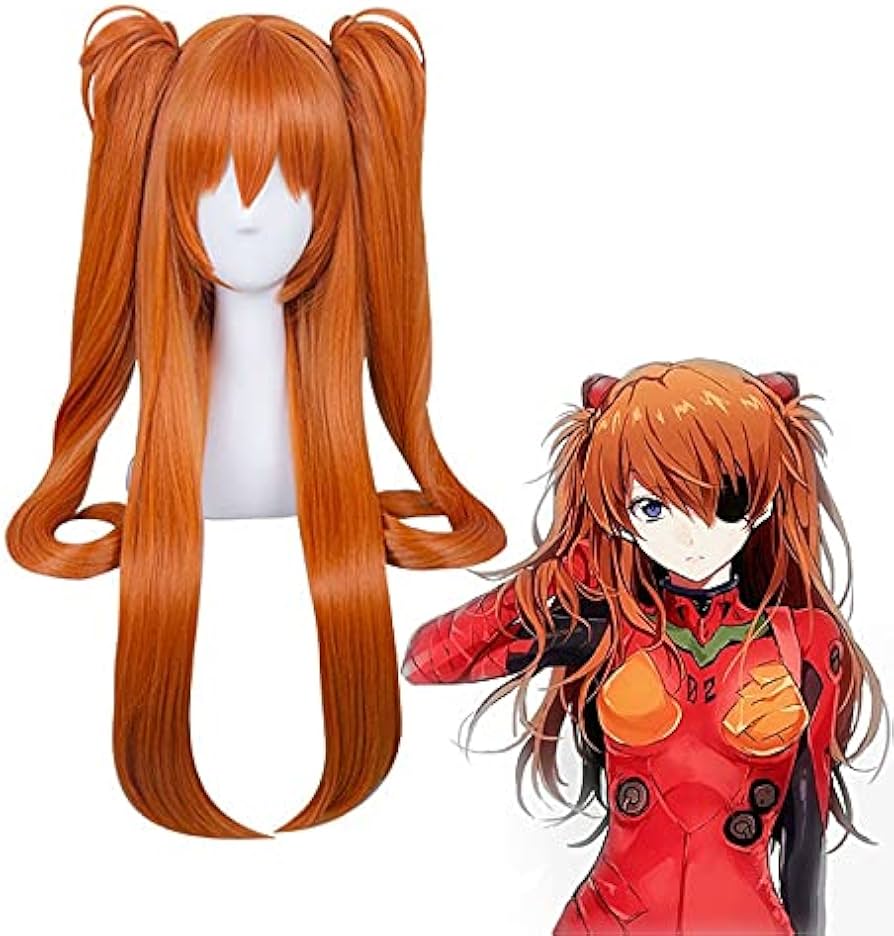 Amazon.co.jp: アニメエヴァアスカラングレーソリュコスプレウィッグ