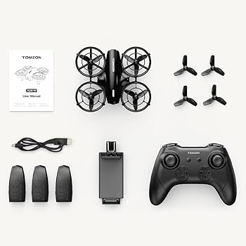 Amazon.co.jp: ドローン 1080Pカメラ付き 24分飛行時間 Tomzon 100g