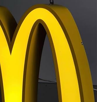 Amazon.co.jp: 90's マクドナルド ゴールデンアーチ 電飾 看板