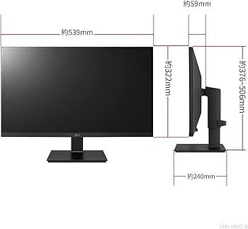 Amazon.co.jp: LG フレームレス モニター ディスプレイ 24BL650C-BAJP