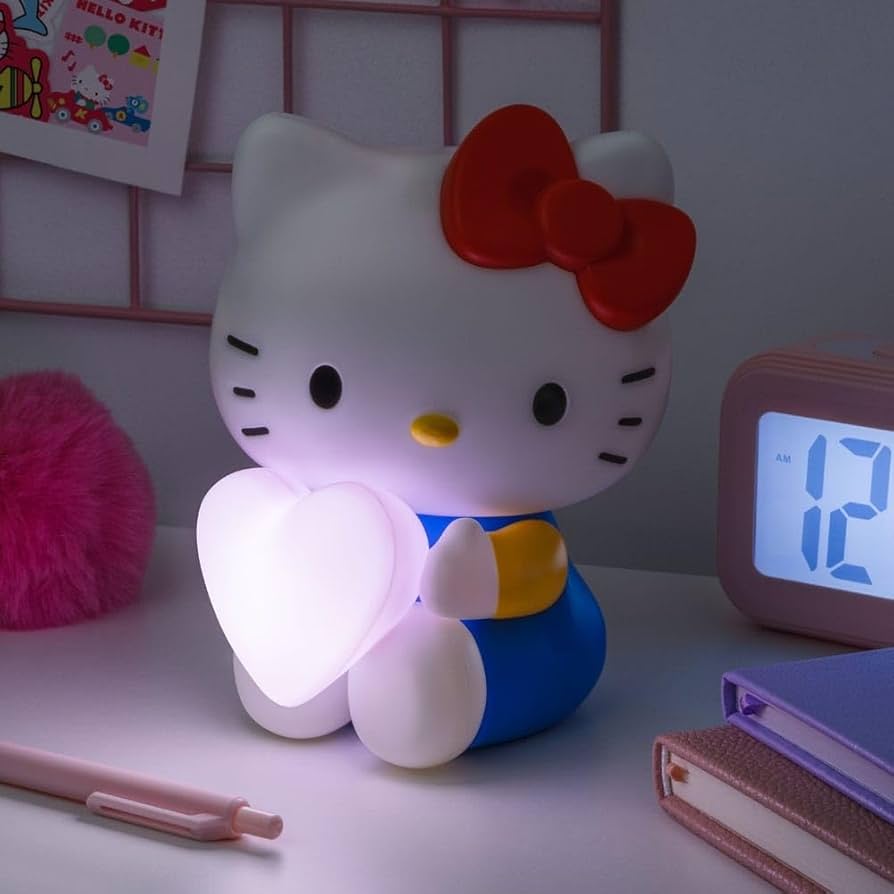 Hello Kitty 3D Shaped Light with Heart - Officially Licensed