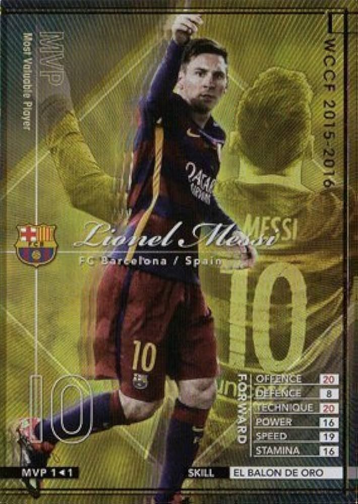 Amazon.co.jp: WCCF/15-16 Ver.2.0/MVP 1/リオネル・メッシ : スポーツ