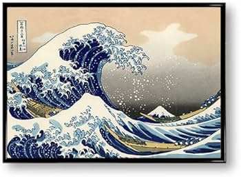 Amazon.co.jp: ポスター 葛飾北斎 神奈川沖浪裏 富嶽三十六景 海 波
