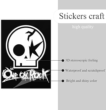 Amazon.co.jp: ワンオクロック ONE OK ROCK 1枚 クリスタルステッカー