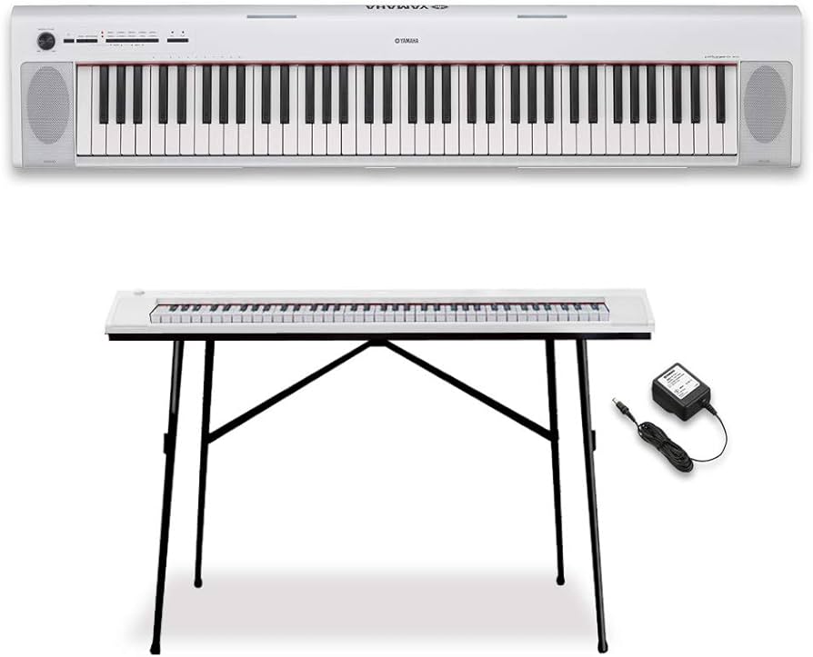Amazon | YAMAHA NP-32WH(ホワイト)ポータブルキーボード スタンド