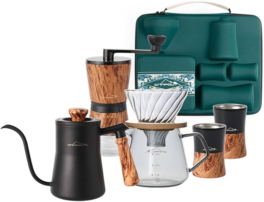 Amazon | Molioon コーヒー ドリップ 器具 セット アウトドア セット 7