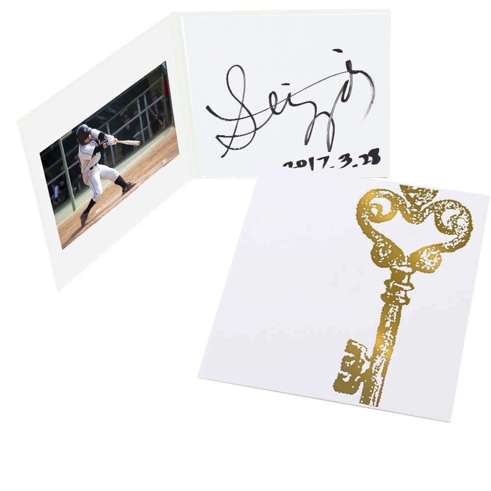 Amazon.co.jp: 【サイン色紙】サイン台紙（サイン ＋ 写真が入る）かぎ