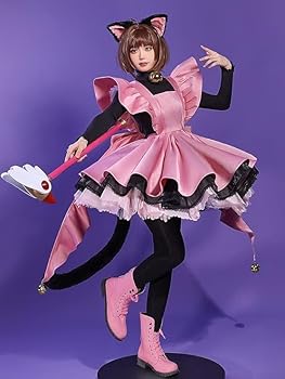 Amazon.co.jp: カードキャプターさくら 木之本桜 コスプレ 雷牌戦闘服