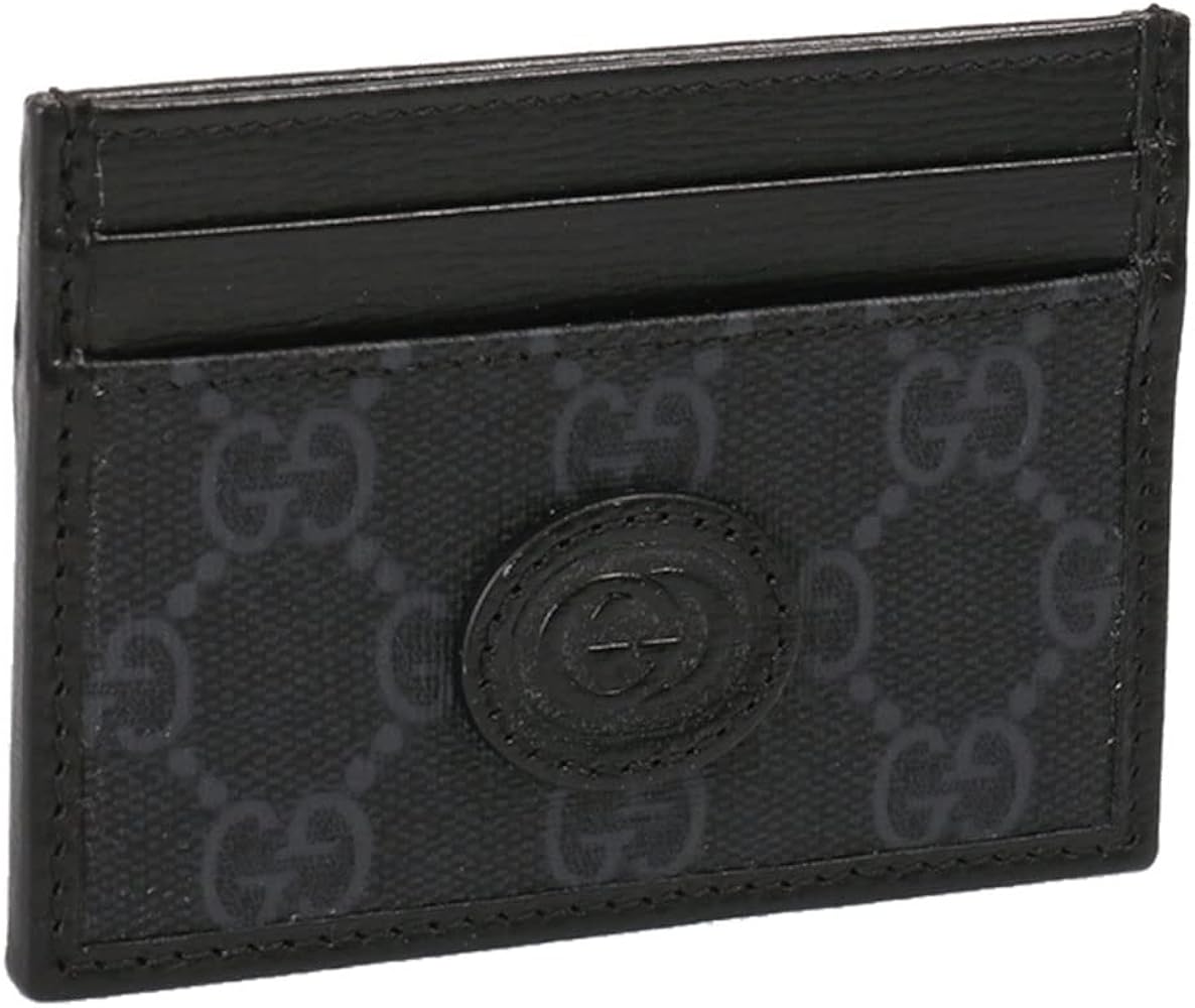 美品】GUCCI カードケース 名刺入れ レザー インターロッキング