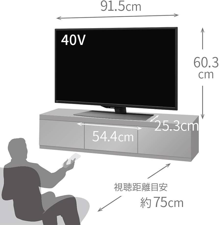 Amazon | シャープ 40V型 4K チューナー内蔵 液晶 テレビ AQUOS