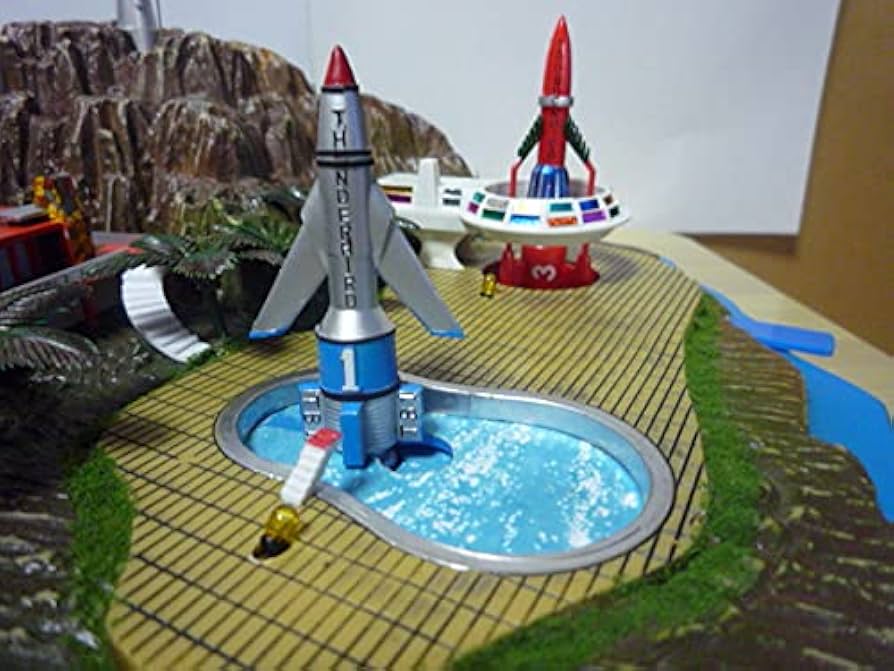 Amazon.co.jp: サンダーバード 秘密基地 トレーシーアイランド 改造