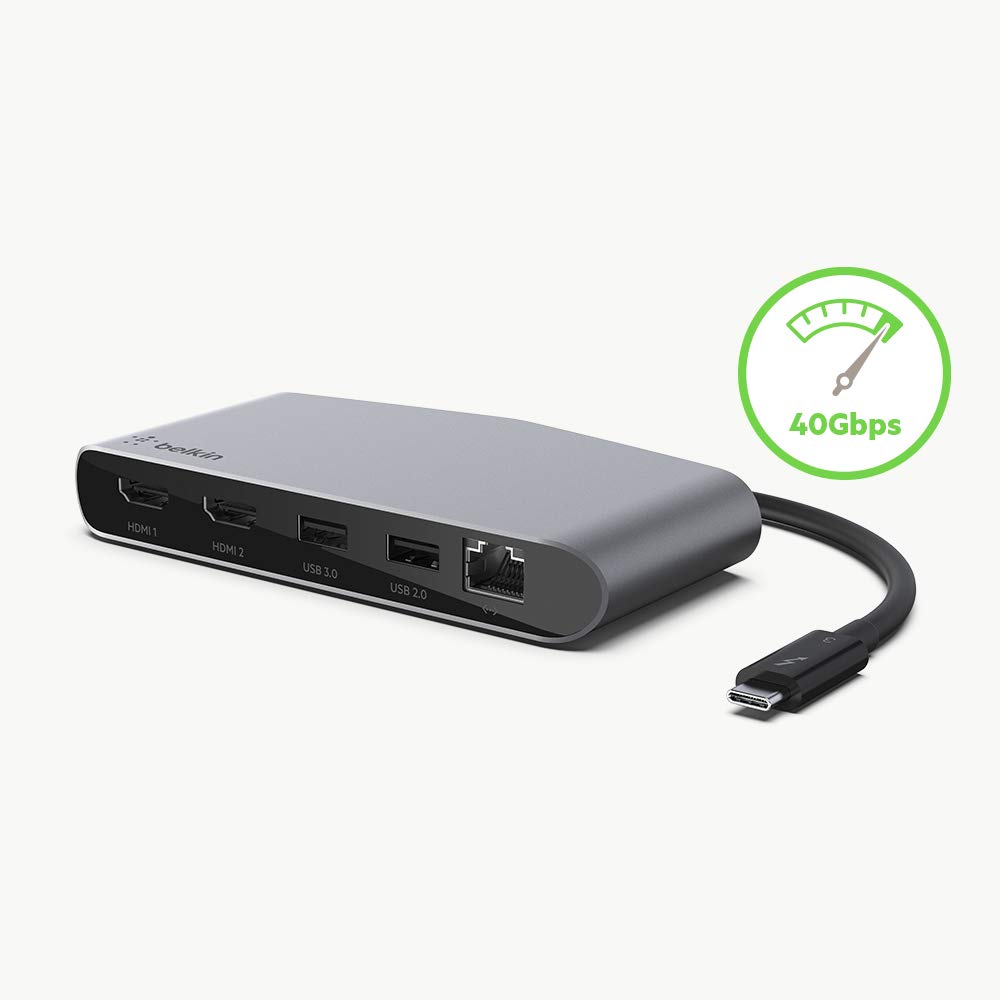 Amazon.com: Belkin Thunderbolt 3 Dock Mini HD With Cable - Usb C